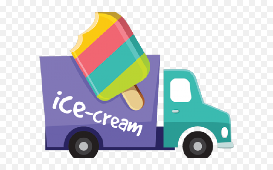 Ice Cream Truck Clipart - Ice Cream Cart Clipa Rt Emoji,Ice Cream Truck Clipart