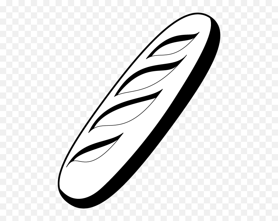 French Baguette Clip Art Emoji,Bread Clipart Black And White
