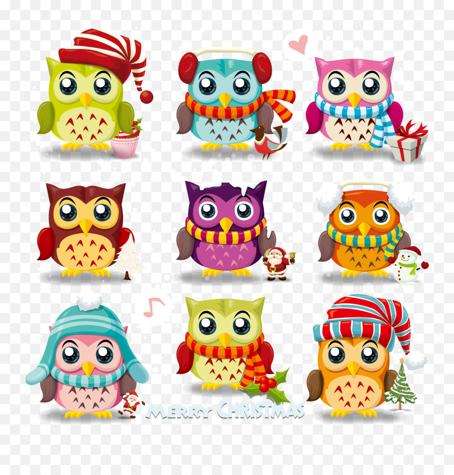 Library Of Christmas Owls Clip Stock Png Files Emoji,Christmas Owl Clipart