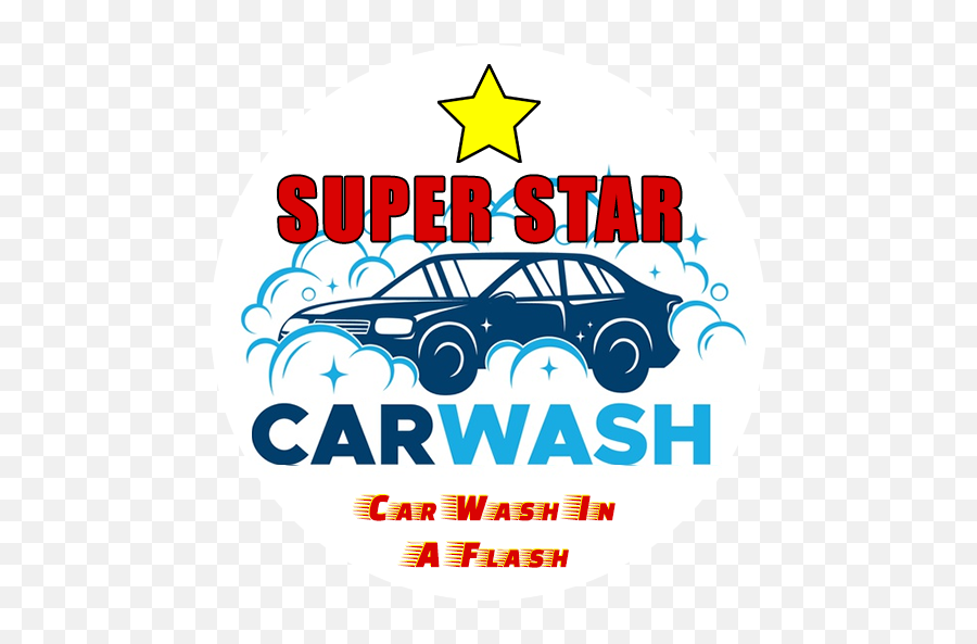 Super Star Car Wash Emoji,Car Wash Logo