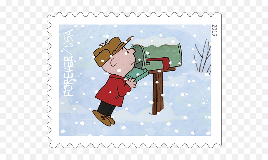 Library Of Christmas Mailbox Clip Free Library Png Files - Christmas Charlie Brown Postage Stamp Emoji,Mailbox Clipart