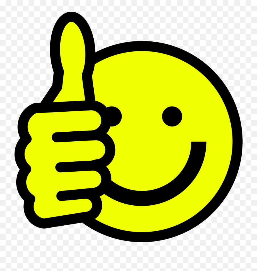 Thumbs Up Smiley - Clipart Thumbs Up Icon Emoji,Check Clipart