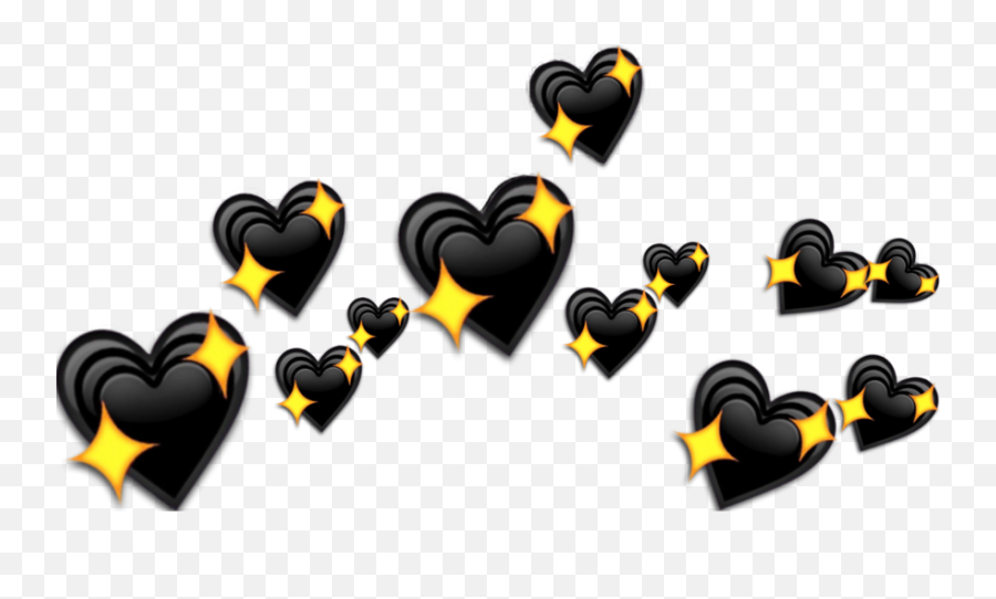 Download Png Freeuse Library Black Aesthetic Blackaesthetic Emoji,Black Heart Emoji Transparent