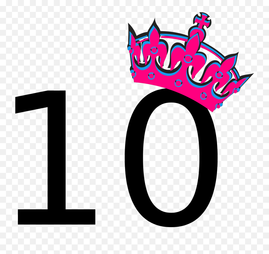 Pink Tilted Tiara And Number 16 At Clkercom Vector Clip - 20 Number Images Hd Emoji,Tiara Clipart