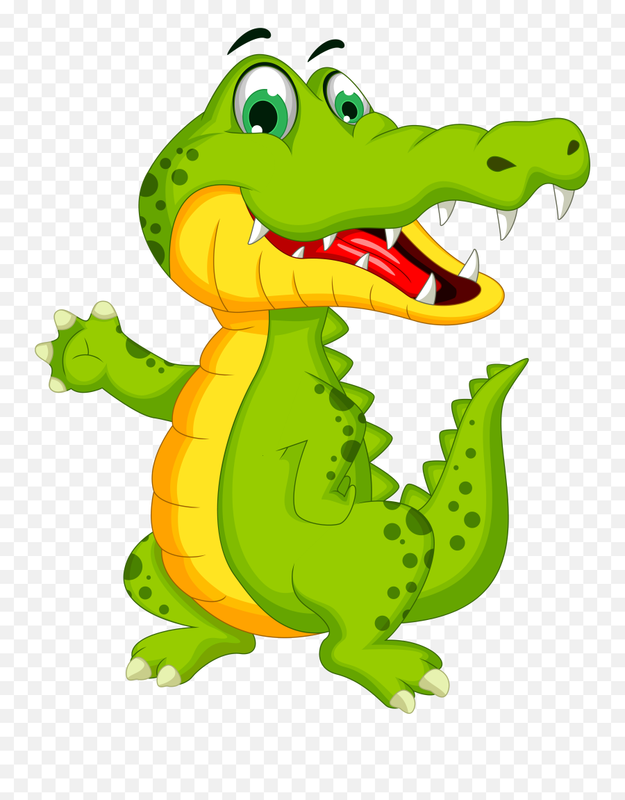 Crocodile Alligator Cartoon Illustration Clipart - Full Size Emoji,Cute Alligator Clipart
