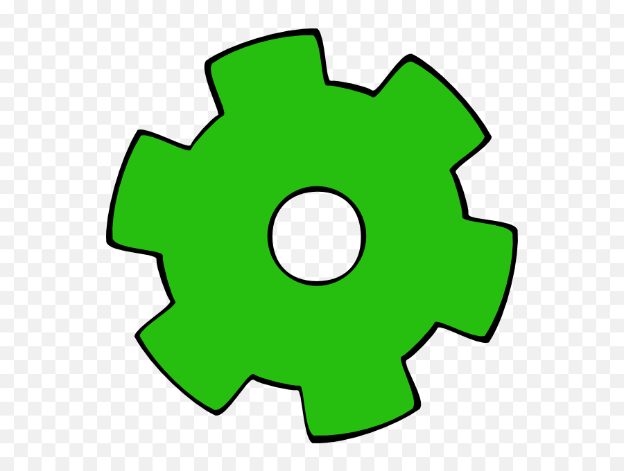 Single Gear Clip Art - Colorful Gears Clipart Free Green Gear Emoji,Gears Clipart