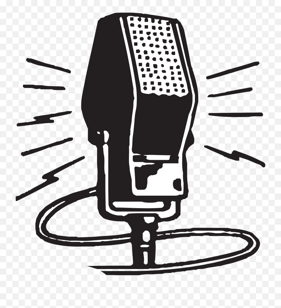 Microphone - Radio Microphone Clip Art Transparent Cartoon Clipart Old Radio Microphone Emoji,Microphone Clipart