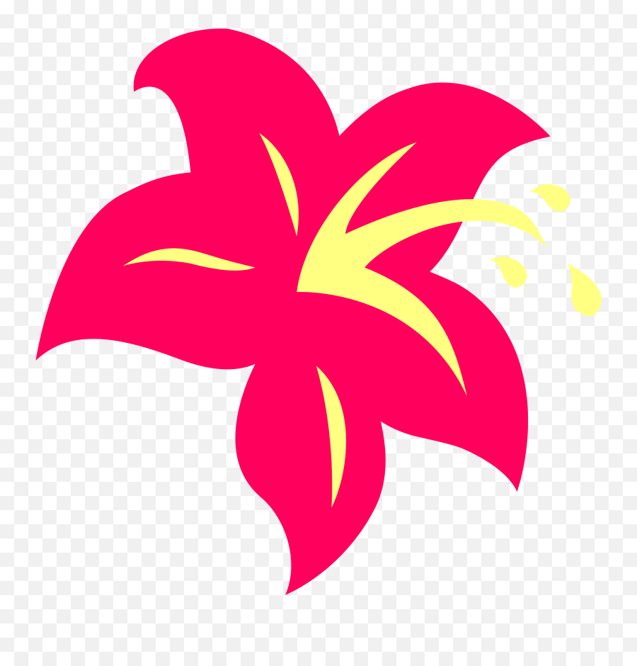 Download Hd Free Images 2018 Hibiscus Flower Clipart Black - My Little Pony Cutie Mark De Flor Emoji,Hibiscus Flower Clipart