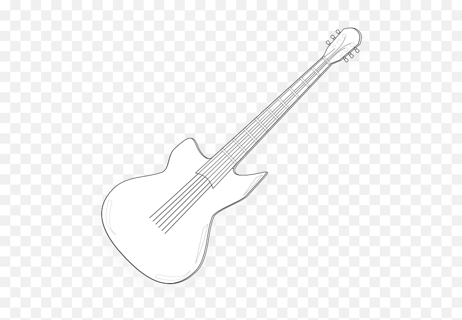 Guitar Png - Guitar Clip Art White Png Download Original Solid Emoji,Guitar Png