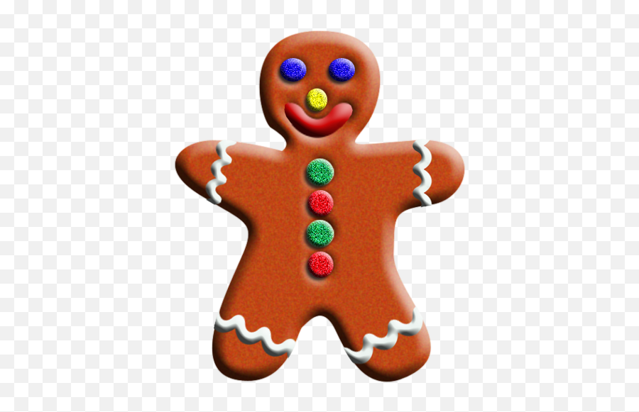 Gingerbread Man December Clipart Free - December Clipart Emoji,December Clipart