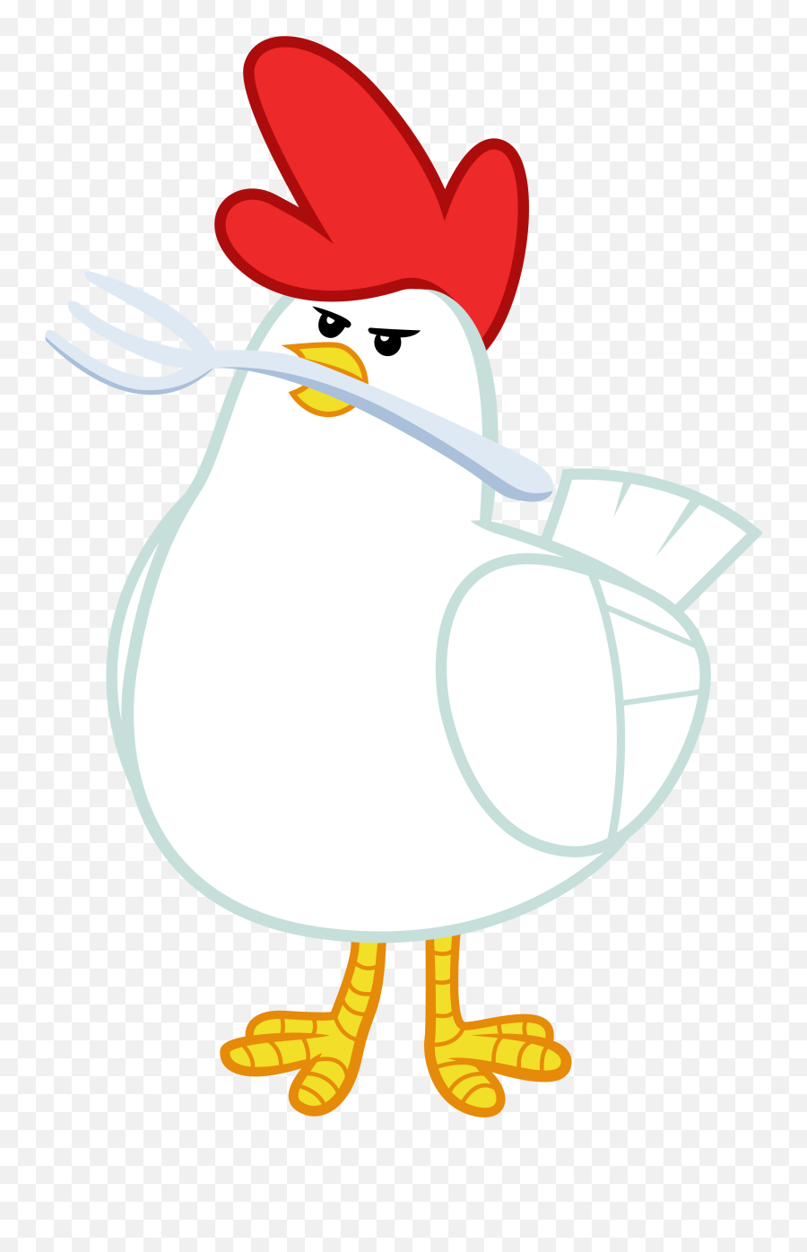 One Mad Chicken By The - Comb Emoji,Chicken Transparent Background