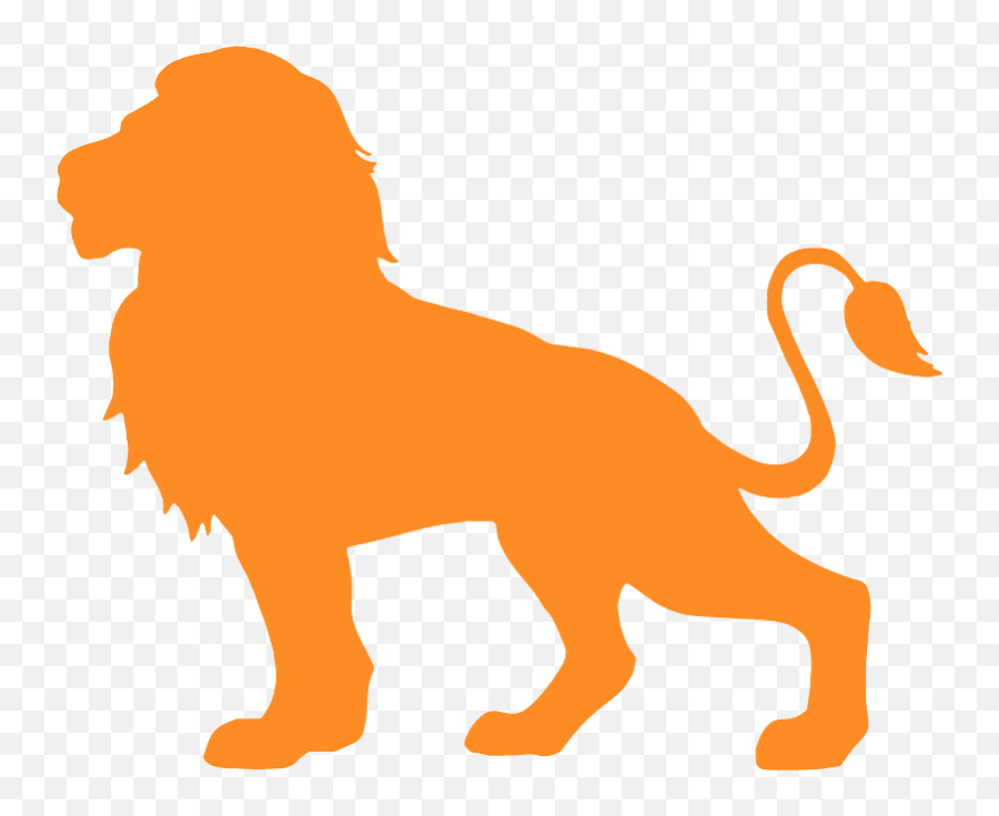 Lion Silhouette - Silhouette Lion Emoji,Lion Silhouette Png