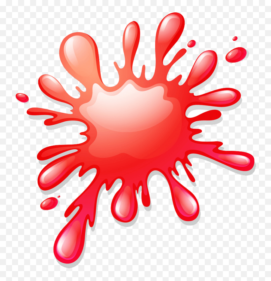 Red Paint Splatter Clipart Transparent - Clipart World Purple Color Splash Emoji,Red Paint Splatter Png