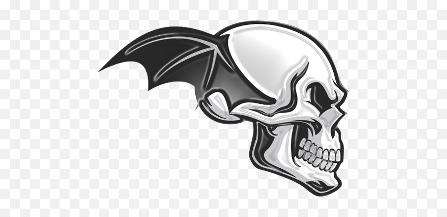 Deathbat - Gambar Tengkorak Avenged Sevenfold Emoji,Avenged Sevenfold Logo