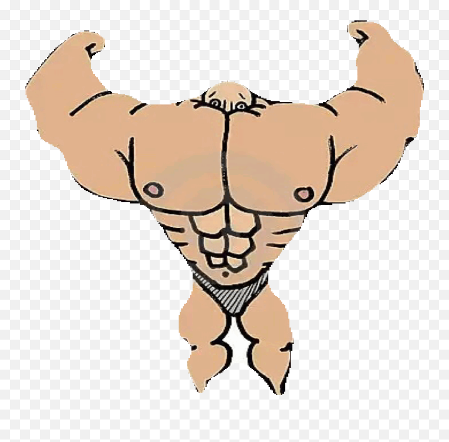 Muscles Clipart Gym Transparent Free - Ugly Emoji,Gym Clipart