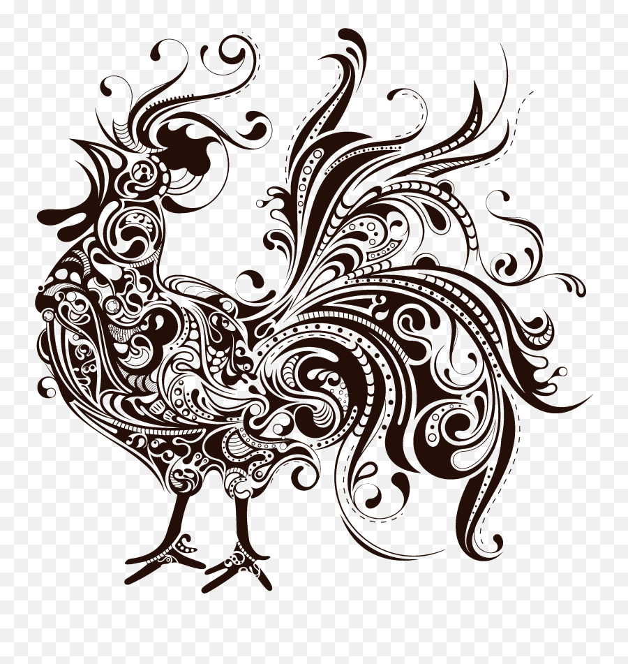 Rooster Clipart Transparent Png Image - Rooster Silhouette Emoji,Rooster Clipart