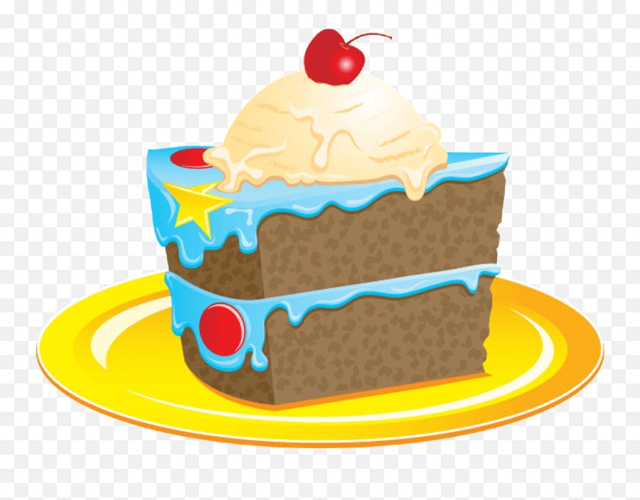 Icecream Clipart Cake Icecream Cake - Slice Cute Cake Clipart Emoji,Cake Clipart