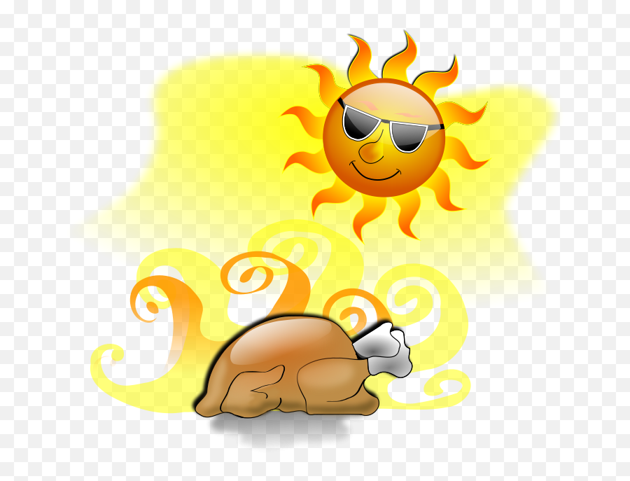 Thanksgiving Turkey With Sun Clip Art At Clkercom - Vector Emoji,Thanksgiving Turkey Png