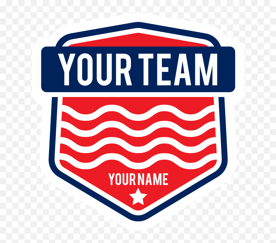 Custom Swim Team Shield Sticker Emoji,Swim Team Logo