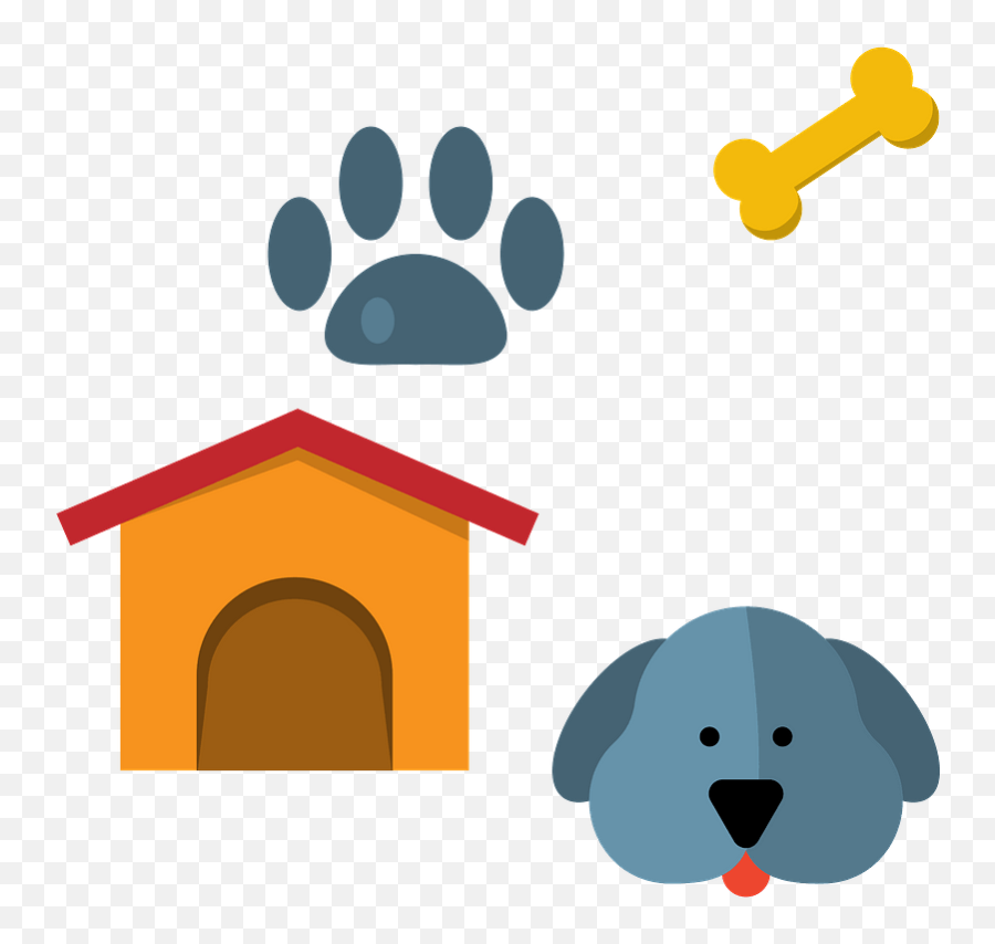 Dog Clipart Free Download Transparent Png Creazilla Emoji,Transparent Paw Prints