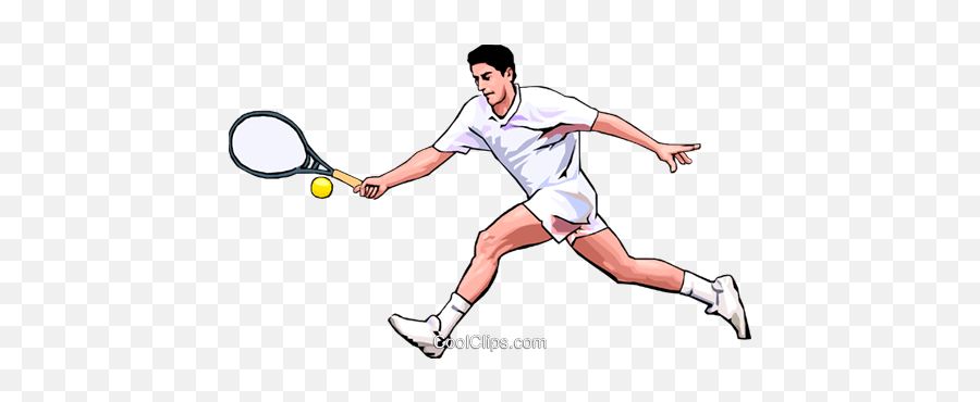 Tennis Player Royalty Free Vector Clip Art Illustration Emoji,Tennis Racquets Clipart