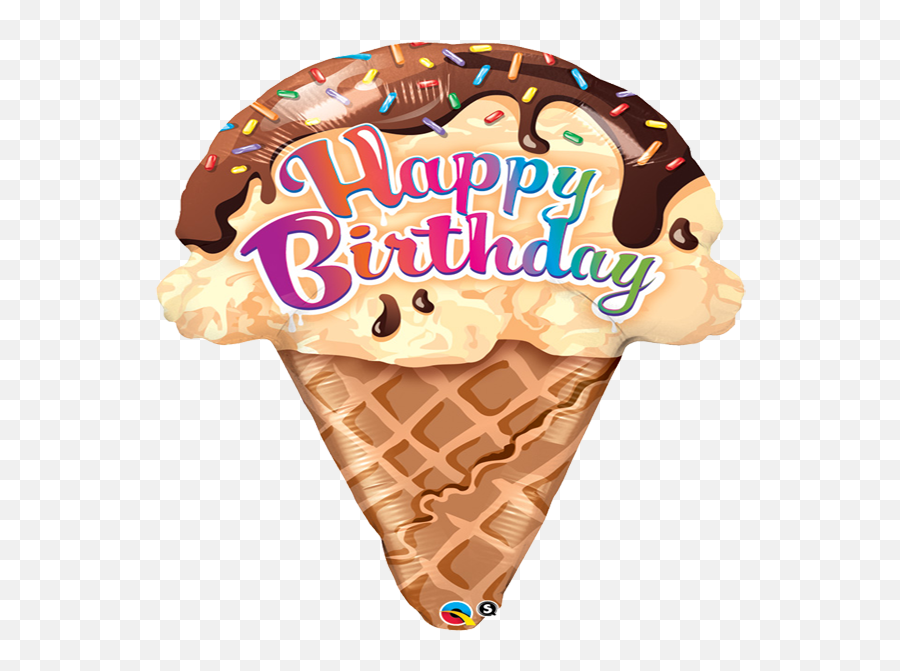 Zoom - Birthday Ice Cream Cone Transparent Cartoon Jingfm Happy Birthday Birthday Card Ice Cream Emoji,Ice Cream Sundae Clipart