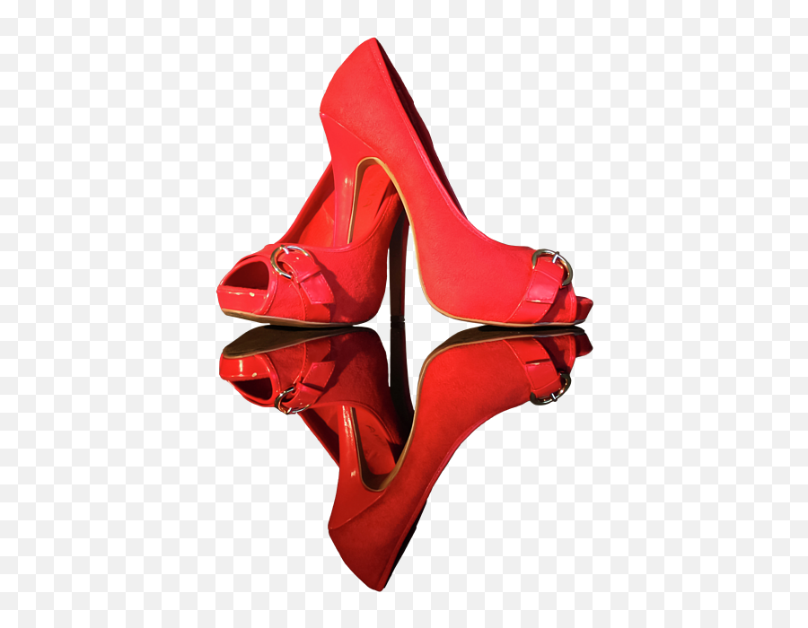 Red Stiletto Shoes On Transparent Background Iphone X Case - Round Toe Emoji,Iphone Transparent Background