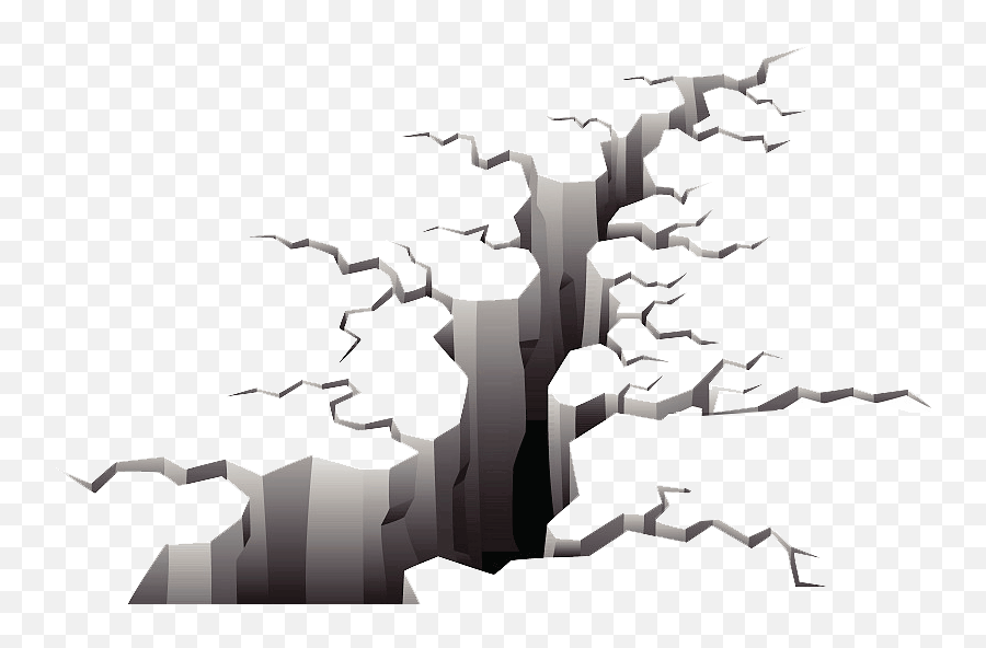 Damage After An Earthquake Png Download - Clipart Earthquake Crack Emoji,Earthquake Clipart
