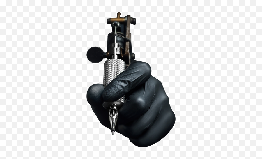 Download Hd Tattoo Machine Png - Hand With Tattoo Machine Transparent Tattoo Machine Png Emoji,Hand With Gun Png