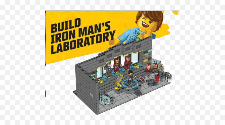 Moc - 0755 Tony Stark Lab Moc Factory Lego Iron Man 3 Tony Stark Lab Emoji,Tony Stark Png