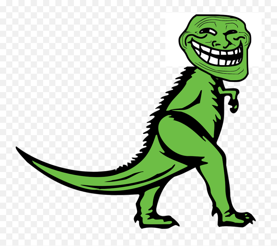 Free Photo Dinosaur Green Reptile Goblin Dino Troll Mozilla - Troll Dinosaur Emoji,Dino Clipart