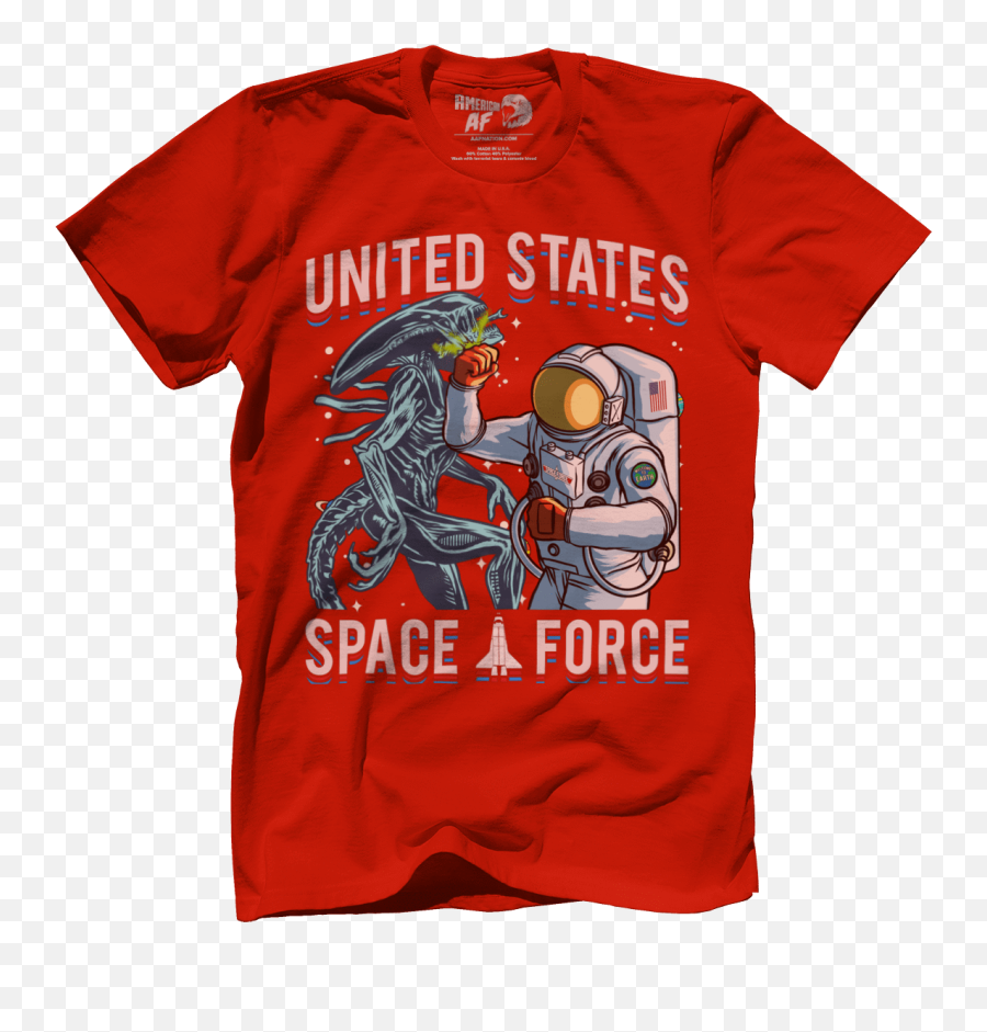Space Force Alien Punch Parody American Af - Aaf Nation Caucasians Indians Shirt Emoji,United States Space Force Logo