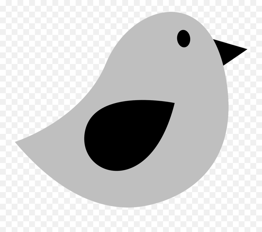 Bird Twitter Grey Tiny Tweet Png Picpng - Grey Bird Clipart Emoji,Twitter Bird Png