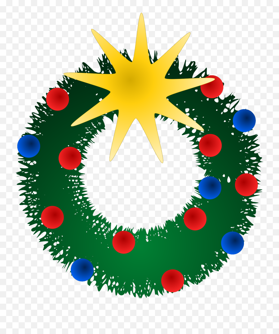 Christmas Wreath Svg Vector Christmas - Dot Emoji,Christmas Wreath Clipart
