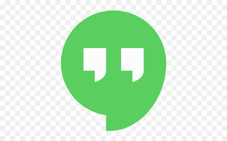 Hangouts Logo Social Media Free Icon - Logo Hangouts Png Emoji,Google Hangouts Logo