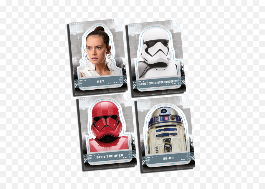 Rise Of Skywalker Character Stickers Cards Emoji,Rise Of Skywalker Logo