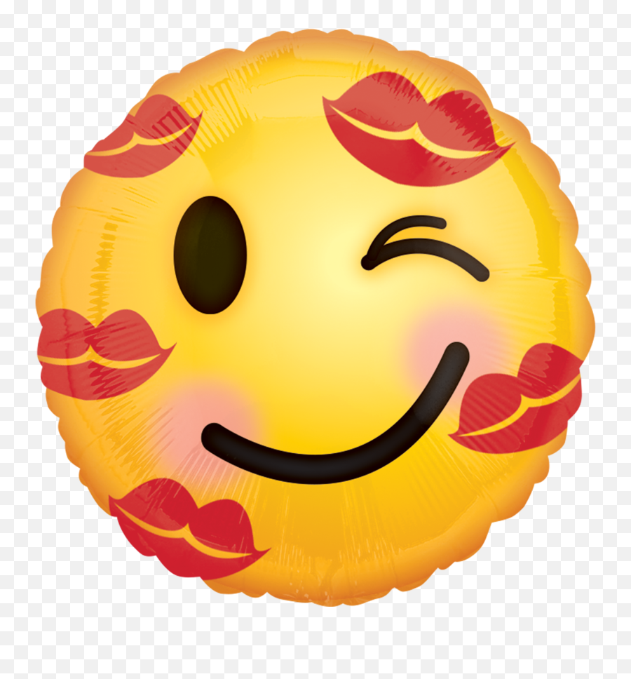 Balloon Emoji Png - Kiss Emoticons Balloon 18 S40 Kiss Smiley,Birthday Emoji Png