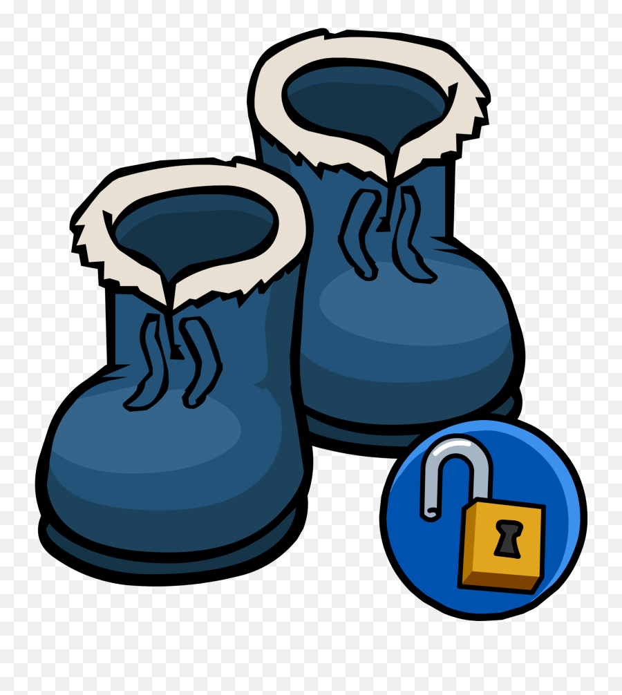 Blue Winter Boots Unlockable Icon - Winter Boots Clipart Emoji,Winter Wonderland Clipart