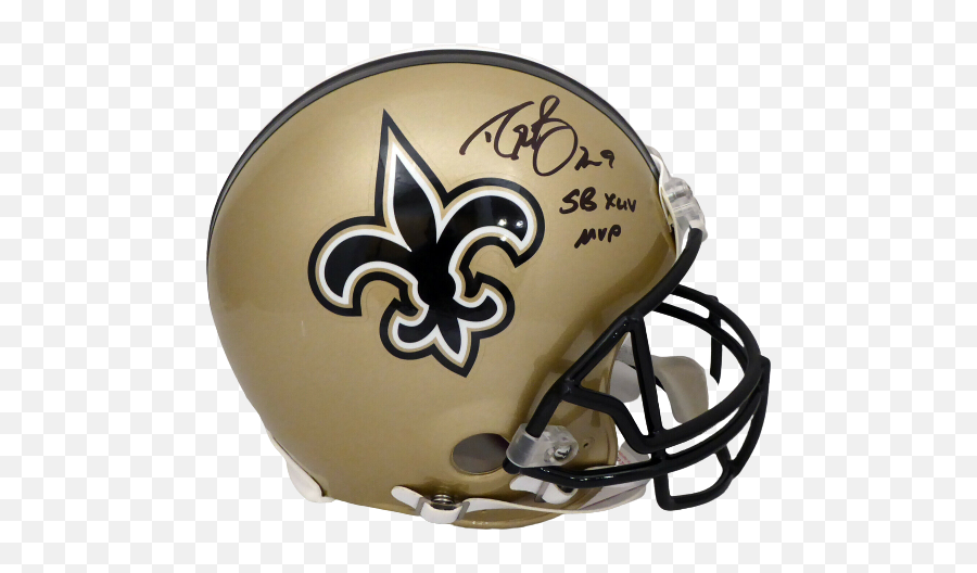 Drew Brees New Orleans Saints Signed - Helmet New Orleans Saints Emoji,Drew Brees Png