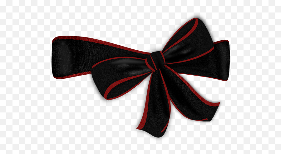 Black Bow With Red Edge Clipart Emoji,Black Bow Tie Clipart