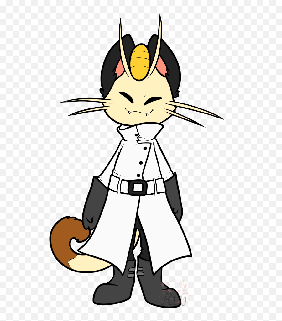 Labcoat Meowth - Cartoon Clipart Full Size Clipart Emoji,Lab Coat Clipart
