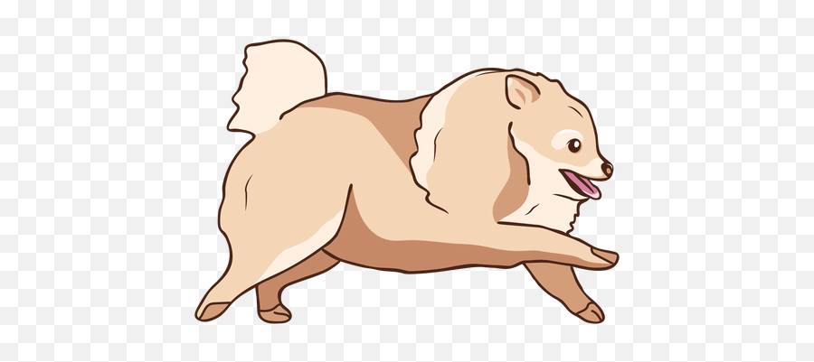 Pomeranian Dog Running Illustration Emoji,Pomeranian Png
