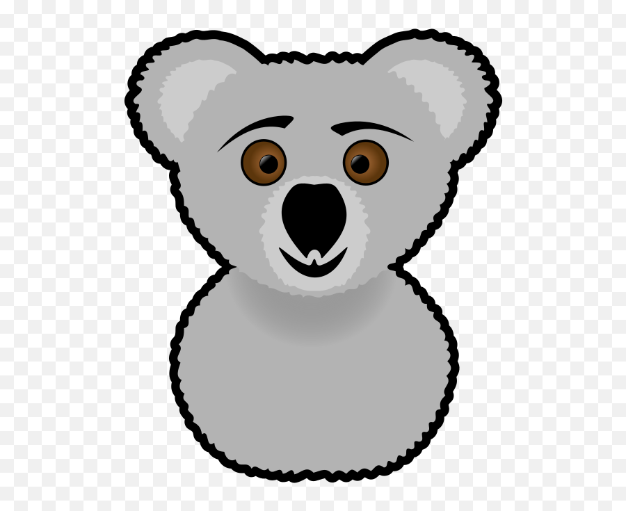 Cartoon Koala Head Png Svg Clip Art For Web - Download Clip Emoji,Koala Transparent