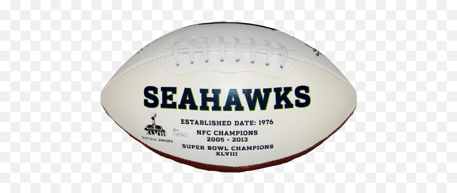 Steve Largent Seattle Seahawks Signed Seattle Seahawks Logo Football With Hof Jsa Coa Emoji,Seahawk Logo Png