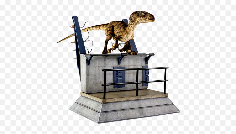 Jurassic Park Breakout Raptor Statue From Chronicle Emoji,Velociraptor Transparent