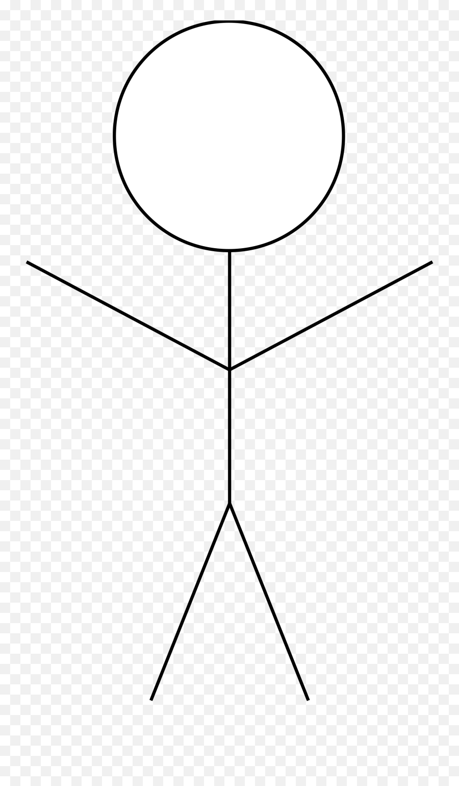 Download Drawing Stickman Happy - Plain Stick Figure Transparent Emoji,Stick Figure Png