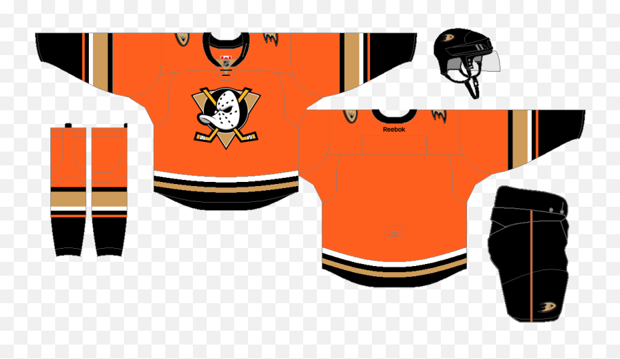 Anaheim Ducks - The Nhl Uniform Matchup Database Dallas Stars Uniform Matchup Emoji,Mighty Ducks Logo