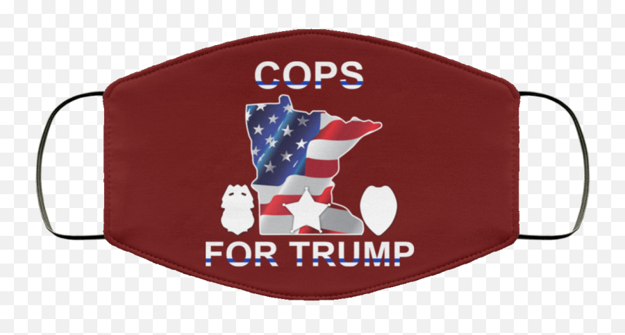 Cops For Donald Trump 2020 To President Face Mask - Creed Valhalla Maszk Emoji,Trump 2020 Logo