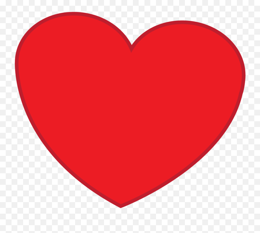 Red Heart - Transparent Heart Red Png Emoji,Red Heart Transparent Background