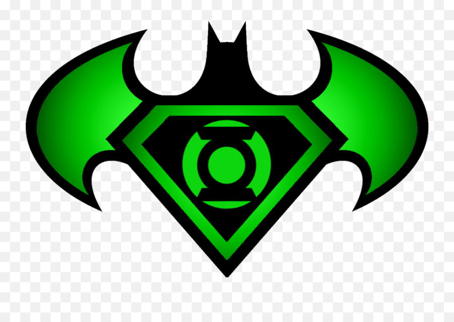 Green Lantern Logo - Batman And Supermsn Symbol Emoji,Green Lantern Logo